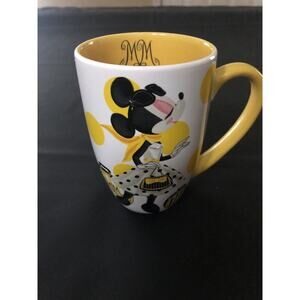 Authentic Disney Store, Minnie Mouse Mug, Yellow Polka, Dots ￼